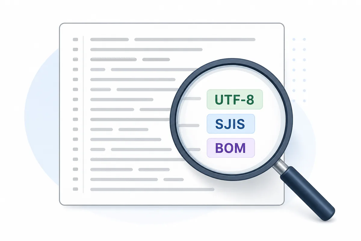 Schéma pour vérifier UTF-8, Shift_JIS et BOM avant sauvegarde dans Sakura Editor